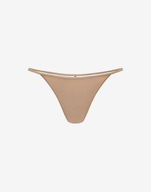 24/7® Classic T-String Thong - Taupe - Nylon/spandex - ThirdLove