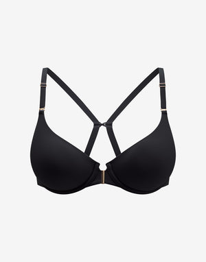 ComfortStretch Front Close T-Shirt Bra, Black - Thirdlove - Nylon/Spandex