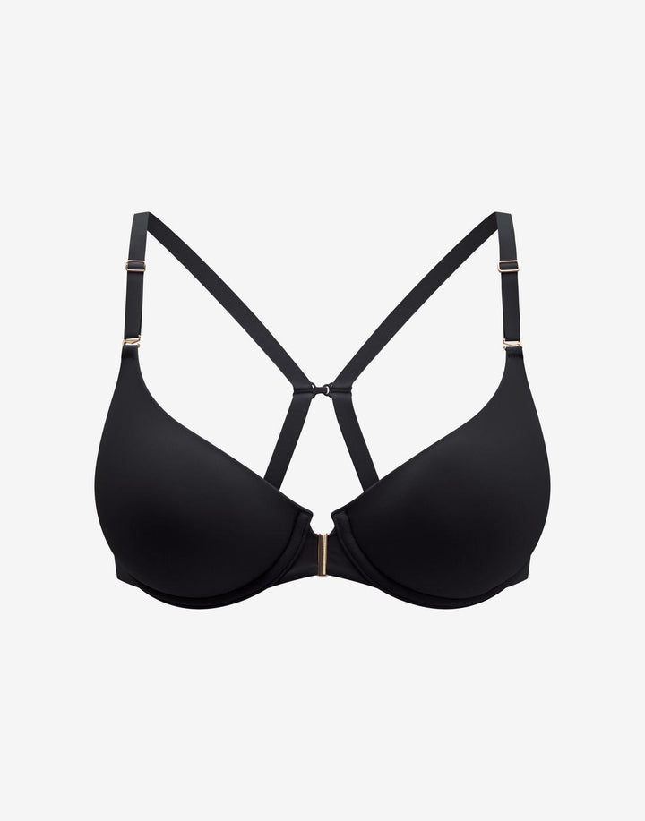 ComfortStretch Front Close T-Shirt Bra, Black - Thirdlove - Nylon/Spandex