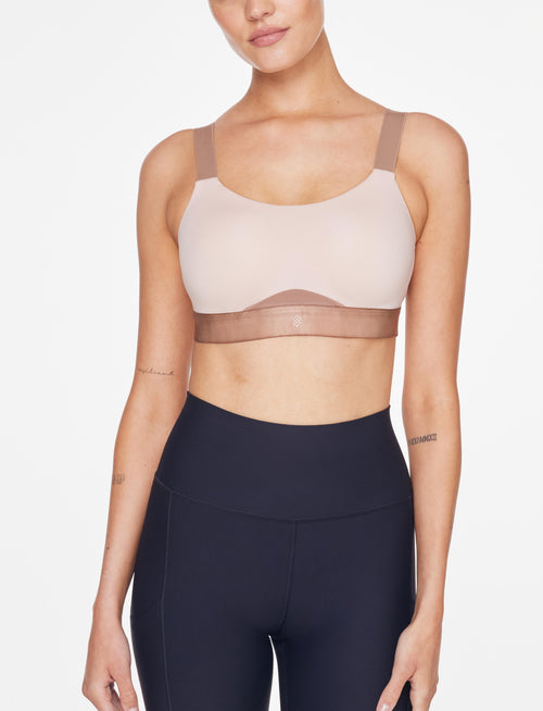 Kinetic Adjustable Sports Bra, Rose Dust - Thirdlove - Polyester/Spandex,modelFFF
