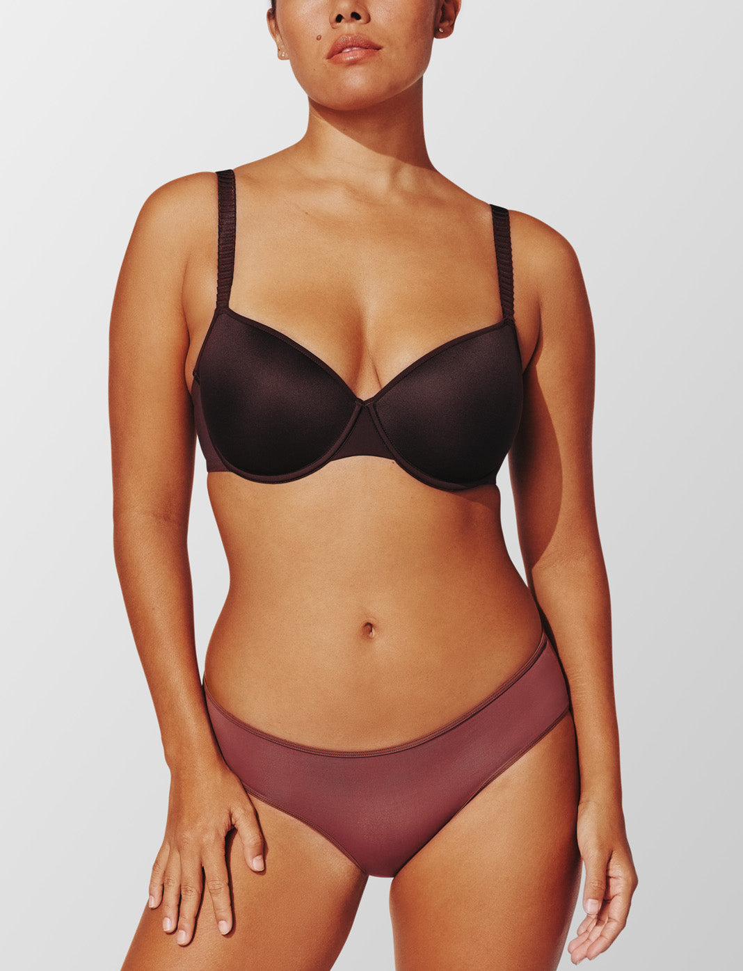 24/7® Classic T-Shirt Bra, Espresso - Thirdlove - Nylon/Spandex,modelGGG