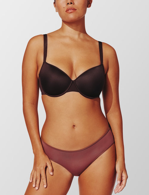 24/7® Classic T-Shirt Bra, Espresso - Thirdlove - Nylon/Spandex,modelGGG