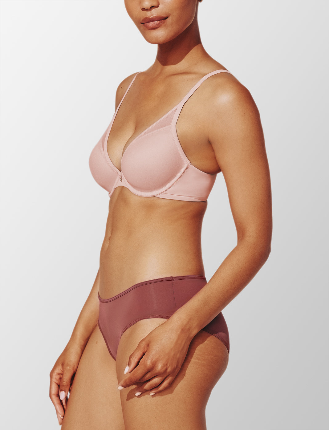 24/7® Classic Uplift Plunge Bra, Rose Dust - Thirdlove - Nylon/Spandex,modelGGG