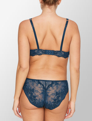 All Day Lace Uplift Plunge Bra, Evening Teal - Thirdlove - 51% Recycled nylon/42% Nylon/7% Spandex,model1