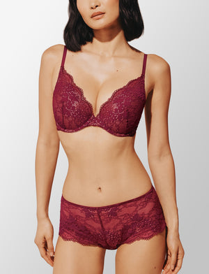 All Day Lace Push-Up Bra, Ruby - Thirdlove - 51% Recycled nylon/42% Nylon/7% Spandex,modelJJJ