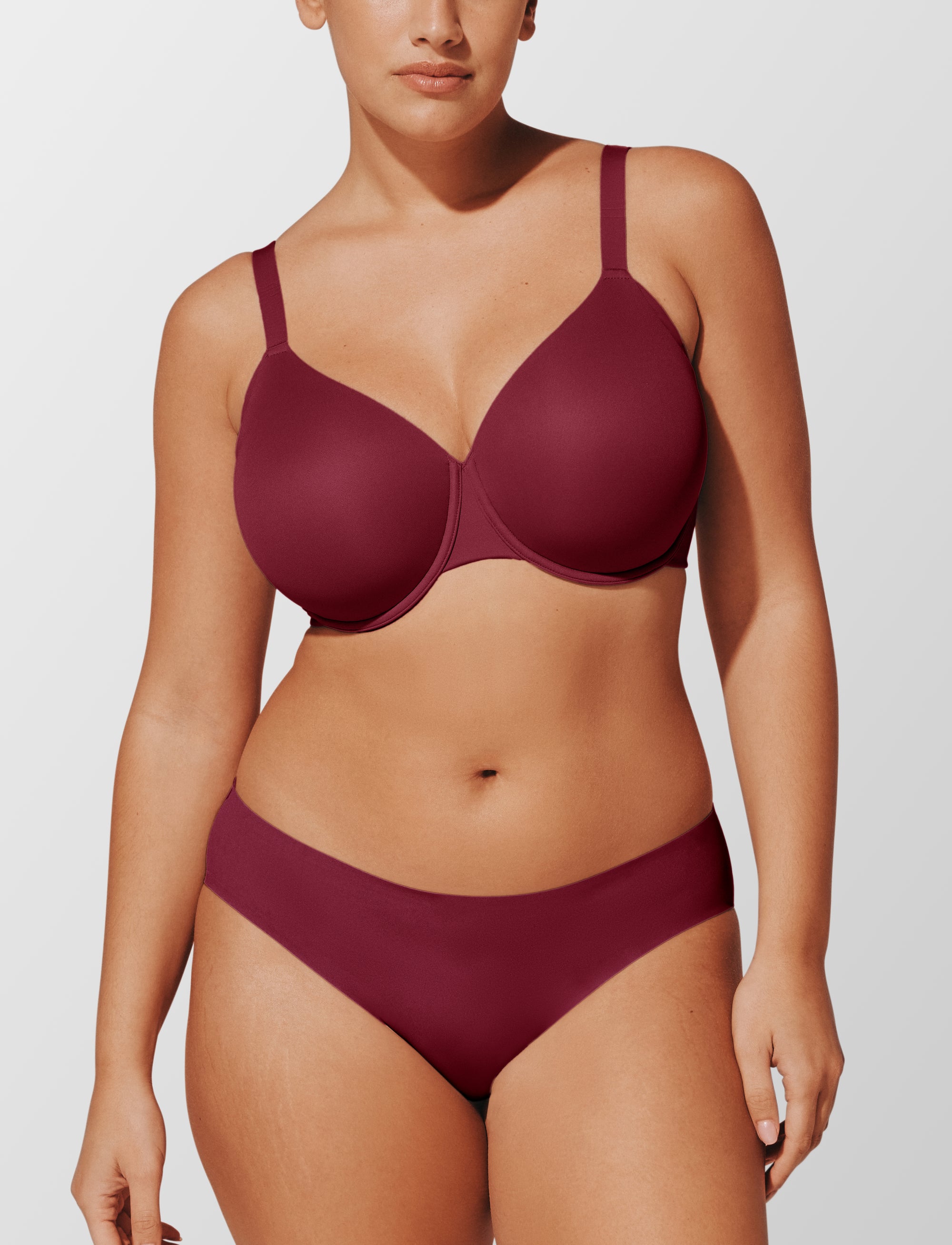 ComfortStretch Smoothing Full Coverage Bra, Syrah - Thirdlove - Nylon/Spandex,modelLLL