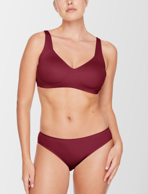 ComfortStretch Smoothing Wireless Bra, Ruby - Thirdlove - Nylon/Spandex,modelDDD
