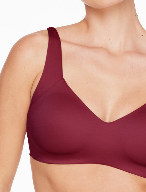 ComfortStretch Smoothing Wireless Bra, Ruby - Thirdlove - Nylon/Spandex,modelDDD