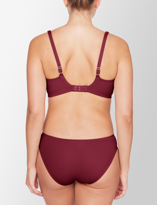 ComfortStretch Smoothing Wireless Bra, Ruby - Thirdlove - Nylon/Spandex,modelDDD
