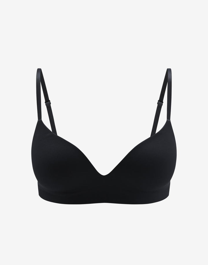 Zero Edge Wireless Push-Up Bra, Black - Thirdlove - 50% nylon/50% Spandex