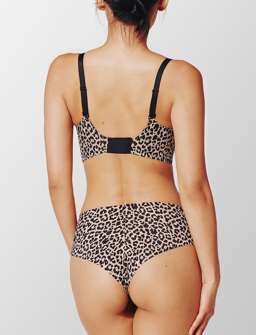 Zero Edge No-Show Cheeky, leopard - Thirdlove - 50% nylon/50% Spandex,modelJJJ