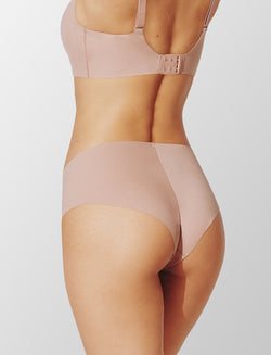 Zero Edge No-Show Cheeky, Taupe - Thirdlove - 50% nylon/50% Spandex,modelJJJ