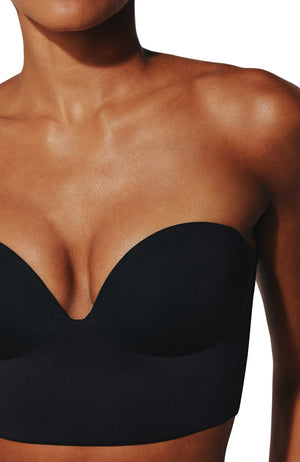 Zero Edge™ Strapless Bustier Bra, Black - Thirdlove - 50% nylon, 50% spandex,modelAAA