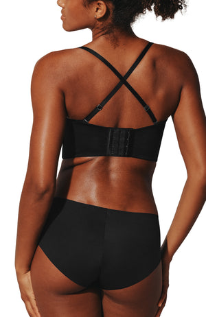 Zero Edge™ Strapless Bustier Bra, Black - Thirdlove - 50% nylon, 50% spandex,modelAAA