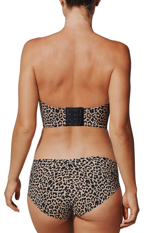 Zero Edge™ Strapless Bustier Bra, Leopard - Thirdlove - 50% nylon, 50% spandex,modelFFF