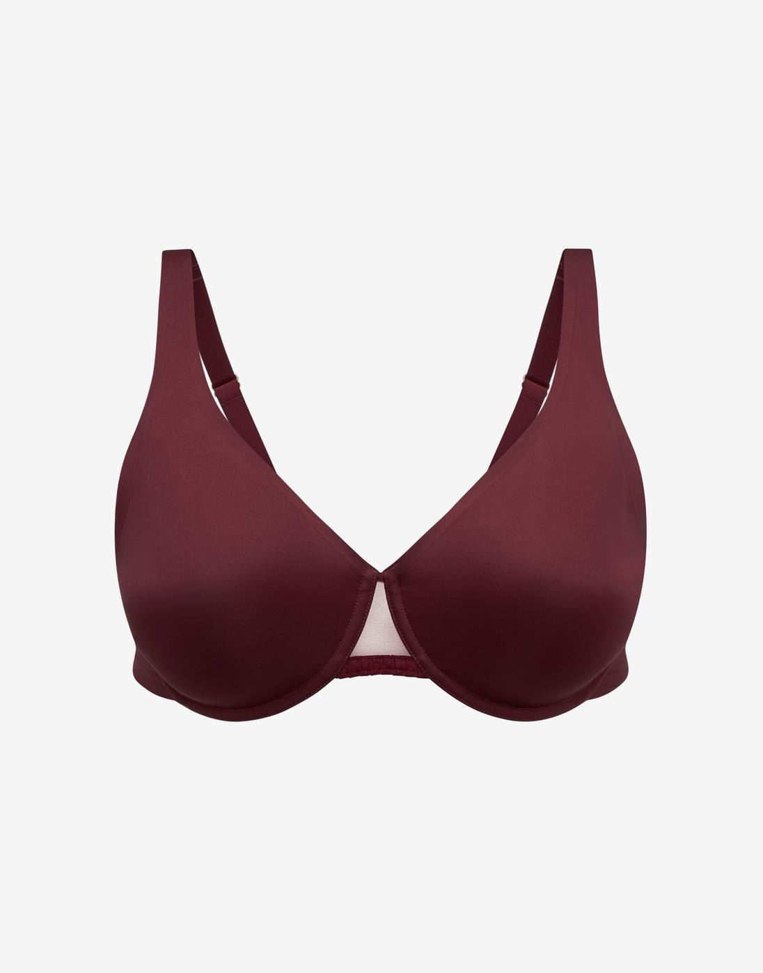24/7® Classic Unlined Minimizer Bra, Syrah - Thirdlove - Nylon/Spandex