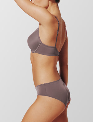 24/7® Classic Uplift Plunge Bra, Midnight Mauve - Thirdlove - Nylon/Spandex,modelFFF