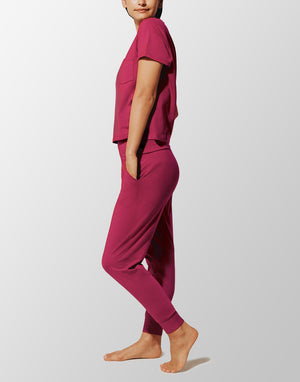 WonderKnit™ Pajama Set - Ruby - Nylon/spandex; polyester -Thirdlove