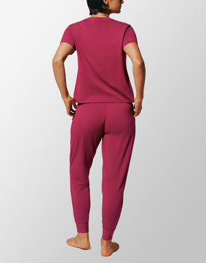 WonderKnit™ Pajama Set - Ruby - Nylon/spandex; polyester -Thirdlove