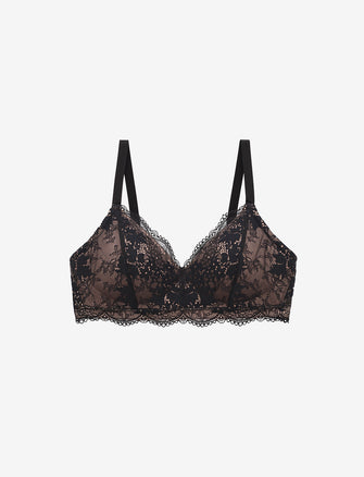 Buy Lace Each Day Up Spacer Cup Non Wired Maroon Bra for Women Online in  India