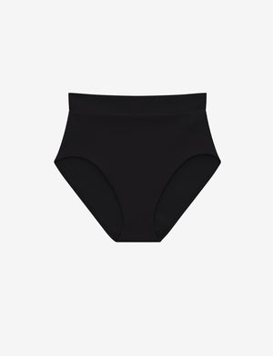 High Waist Bikini Bottom - Black - 74% Nylon/26% Lycra, UPF 50+ - ThirdLove