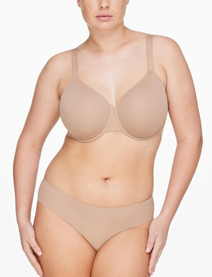 Comfort Choice Women's Plus Size Full Coverage Wireless Back Smoothing Bra  