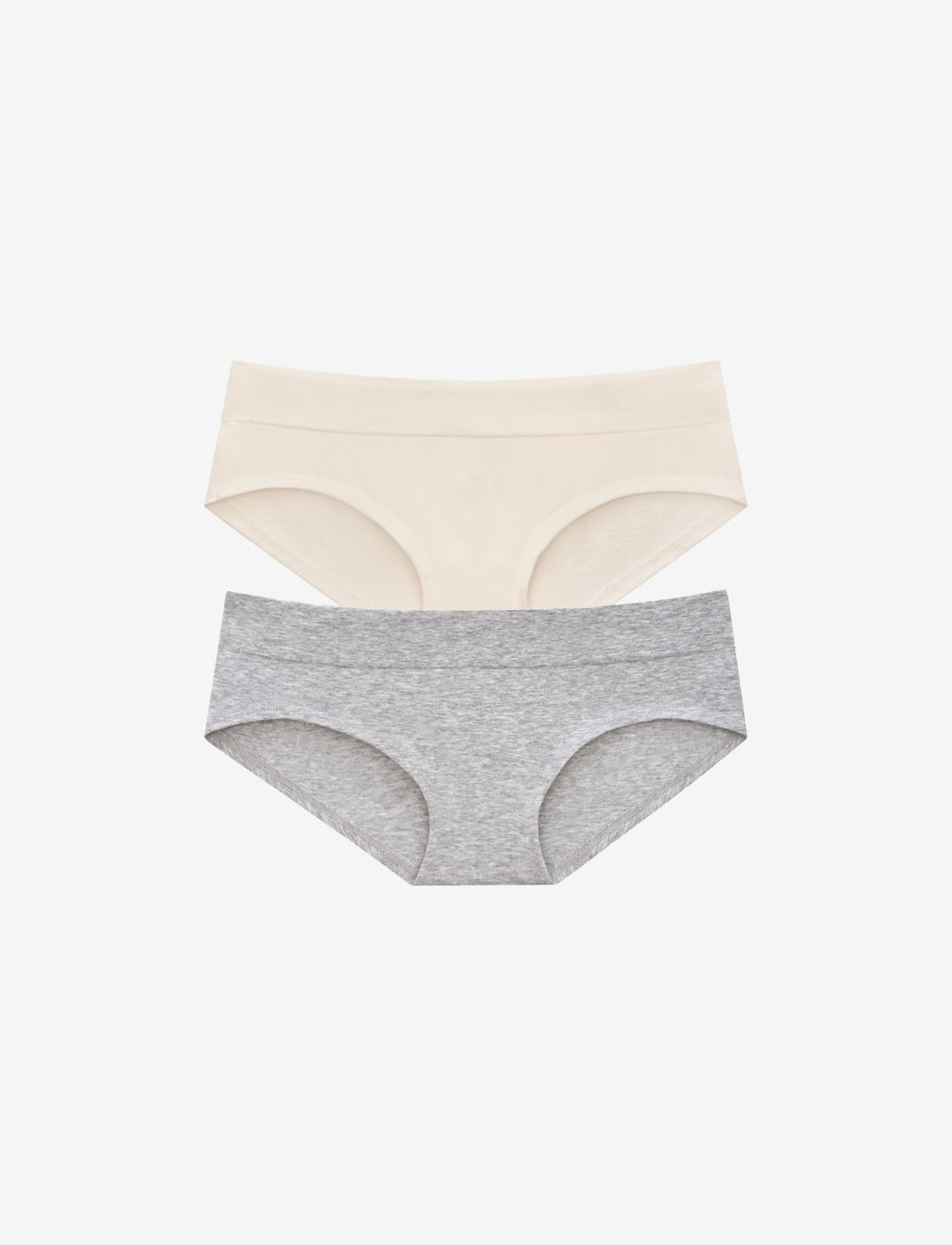 Seamless Cloud Cotton Hipster - Sea Salt & Heather Grey - Nylon/spandex - ThirdLove,model