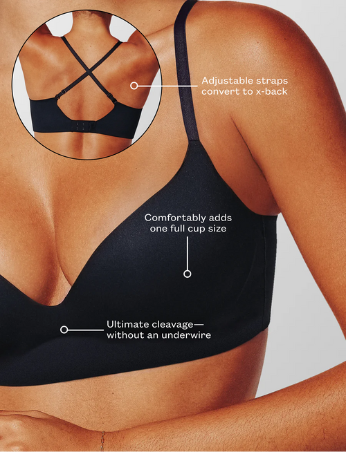 Zero Edge™  Wireless Push-Up Bra