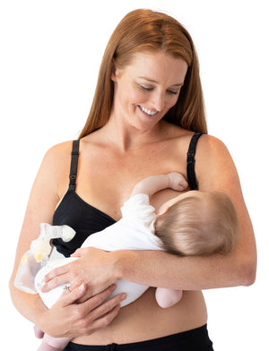  Womens Seamless Hands Free Pumping Bra Support Maternity & Nursing  Bras Full Bust Breastfeeding Bras Pregnancy Postpartum Must-Have Beige L