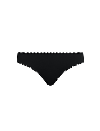 Kit Undergarments Organic Cotton Bikini Brief in Onyx, 95% organic cotton, 5% spandex